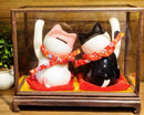 [Fortune Cat] Black Pink Lucky Maneki-neko Wealth & Relationship Couple Display
