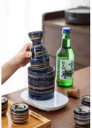 [Japanese Ceramic Sake Set] Classic Sunset Sky Series
