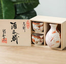 [Japanese Ceramic Sake Set] Autumu Leaves Series