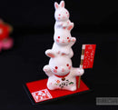 [Mini Arts] Stacked Rabbits (Usagi) Good Fortune Display