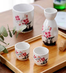 [Japanese Ceramic Sake Set] - Japan Culture Sakura Version