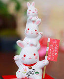 [Mini Arts] Stacked Rabbits (Usagi) Good Fortune Display