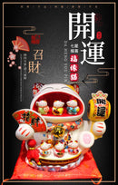 [Fortune Cat] Family Display Prosperity & Abundance Cat XL Version