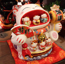 [Fortune Cat] Family Display Prosperity & Abundance Cat XL Version