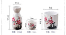 [Japanese Ceramic Sake Set] - Japan Culture Sakura Version