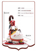 [Fortune Cat] Smiling Maneki-neko with Fortune Pouch Version