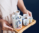 [Japanese Ceramic Sake Set] Colorful Lucky Cat Maneki-neko Series