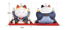 [Fortune Cat] Maneki-neko in Traditional Attire(Blue) with Mini Cats